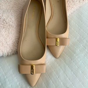 Cole Haan Elsie Bow flats nude